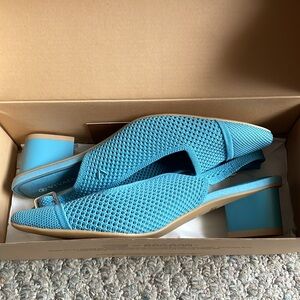 Vivaia Sky Blue Slingback Heels